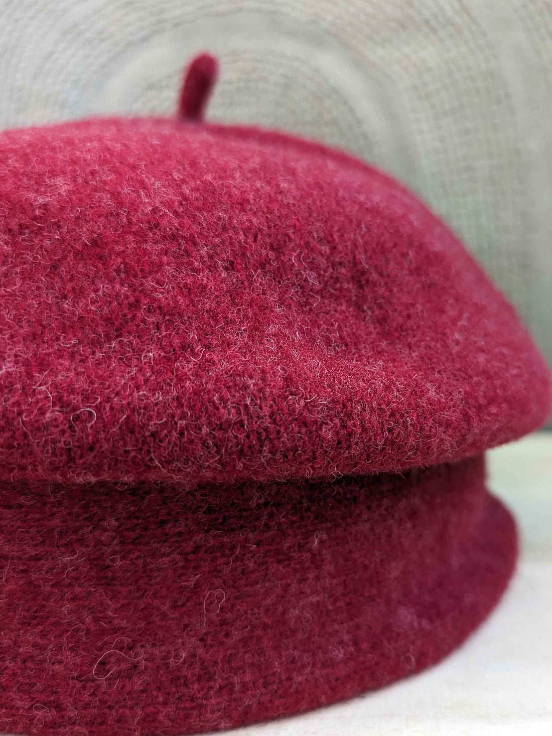 KOPKA Roll Up Woollen Beret - RUBY MIX
