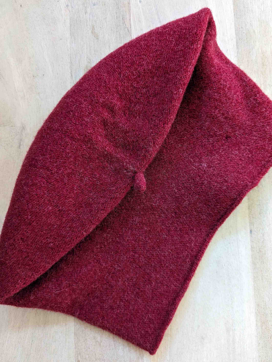 KOPKA Roll Up Woollen Beret - RUBY MIX