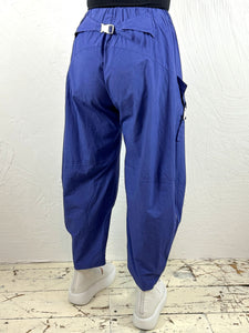 Light Cotton Cargo Pants in Cobalt or Sand '320'
