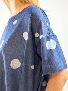 Spotty Chambray Tunic Dress