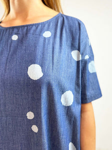 Spotty Chambray Tunic Dress