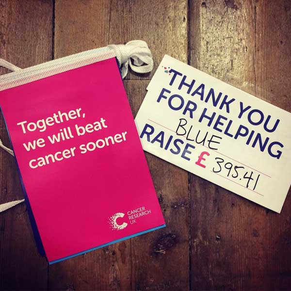 blue held a charity fashion show for macmillan cancer support