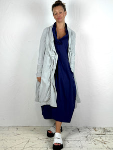 Fitted Midi Jacket Coat in Chilli or Grey