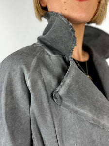 Cotton Trench Coat with Silk