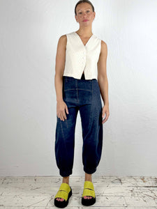 Embroidered Cotton and Linen Waistcoat '300'