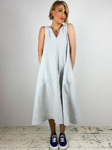 Sleeveless Gingham Milan Dress