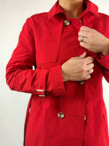 Short Belted Trench Coat Jacket