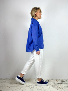 Long Sleeve Caroline Shirt - Royal Blue