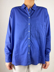 Long Sleeve Caroline Shirt - Royal Blue