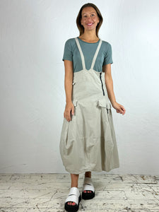 Cotton Skirt with Straps in Blue or Sand '330'