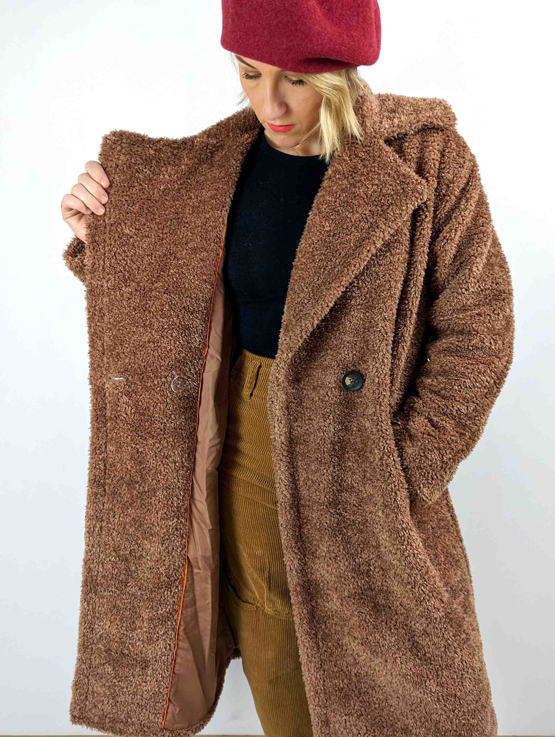 Rino + Pelle JIX Faux Fur Teddy Coat