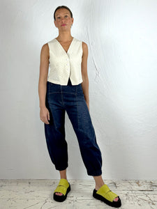 Embroidered Cotton and Linen Waistcoat '300'